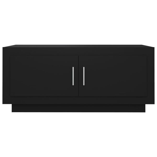vidaXL Salongbord svart 102x50x45 cm konstruert tre