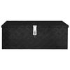 vidaXL Oppbevaringsboks svart 80x39x30 cm aluminium