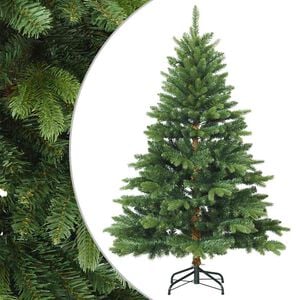 vidaXL Kunstig sammensatt juletre gr&oslash;nn 120 cm PVC, PE og st&aring;l