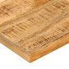 vidaXL Bordplate 80x80x2,5 cm naturlig kant grovt heltre mangotre