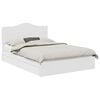 vidaXL Seng med Oppbevaring med skuff Hvit 150 x 200 cm Konstruert tre