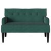 vidaXL Chesterfield Benk Mørkegrønn 112 x 65.5 x 75 cm Fløyel