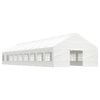 vidaXL Paviljong med tak hvit 20,07x5,88x3,75 m polyetylen