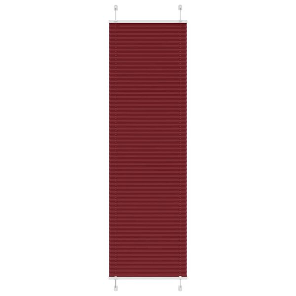 vidaXL Pliss&eacute;gardin Bordeaux R&oslash;d 60x200 cm Stoff Bredde 59,4 cm