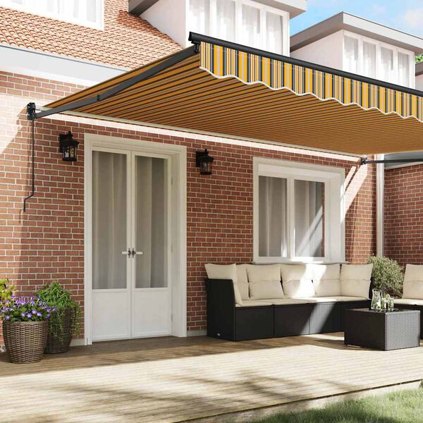 vidaXL Innvendbar Markise Flerfarget 500x300 cm stoff