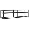 vidaXL TV-benk svart 160x40x40,5 cm herdet glass