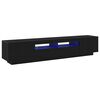 vidaXL TV-benksett 2 pcs Svart 200 x 35 x 40 cm Konstruert tre