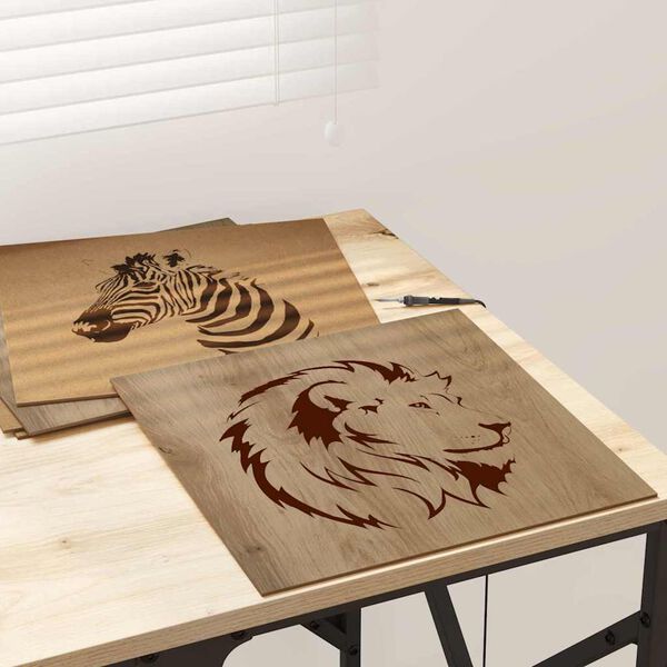 vidaXL Dekorpaneler 50 pcs Artisan Eik 30 x 30 x 0,27 cm