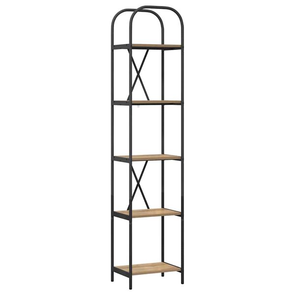 vidaXL Bokhylle Artisan Eik 40 x 30 x 183 cm Konstruert tre