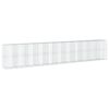 vidaXL Gabionkurv med deksel 1100x100x200 cm galvanisert jern