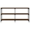 vidaXL Konsollbord brun eik 150x29x75 cm konstruert tre