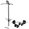 vidaXL Treningst&aring;rn med vektstang- og manualsett 60,5 kg