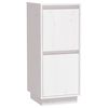 vidaXL Skjenk hvit 31,5x34x75 cm heltre furu