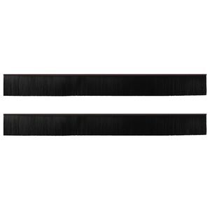 vidaXL Selvh&auml;ftende d&oslash;rb&oslash;rstetninger 2 pcs Brun 100 cm