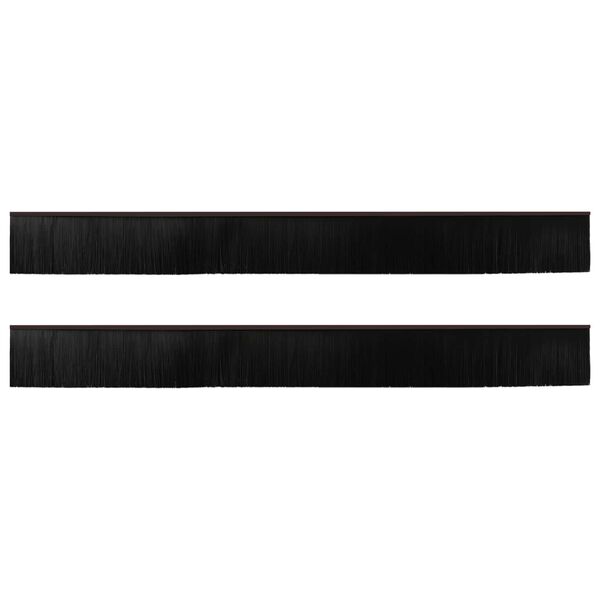 vidaXL Selvh&auml;ftende d&oslash;rb&oslash;rstetninger 2 pcs Brun 100 cm