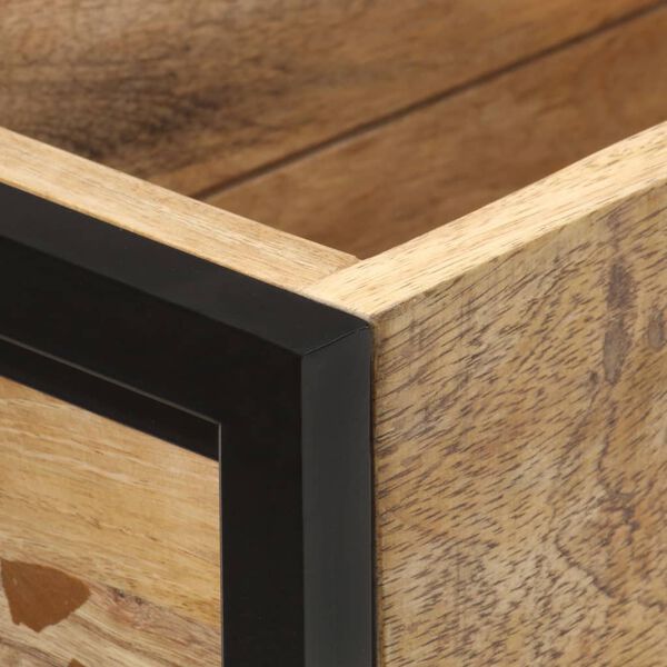 vidaXL Plantekasse 90x20x68 cm grov heltre mango