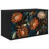 vidaXL Vegghengt TV-skap LOCHEM 69 x 33 x 40 cm Svart eik