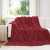 vidaXL Kastteppe Bordeaux R&oslash;d 270 x 240 cm Fleece