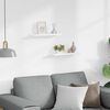 vidaXL Flytende vegghyller 2 stk hvit 40x9x3 cm MDF