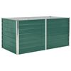 vidaXL Forh&oslash;yet hagebed 160x80x77 cm galvanisert st&aring;l gr&oslash;nn