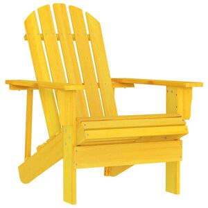 vidaXL Adirondack hagestol heltre gran gul