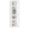 vidaXL Highboard hvit 34,5x34x180 cm konstruert tre