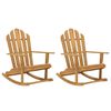 vidaXL Adirondack gyngestoler 2 stk heltre teak