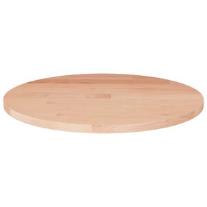 vidaXL Rund bordplate &Oslash;30x1,5 cm ubehandlet heltre eik