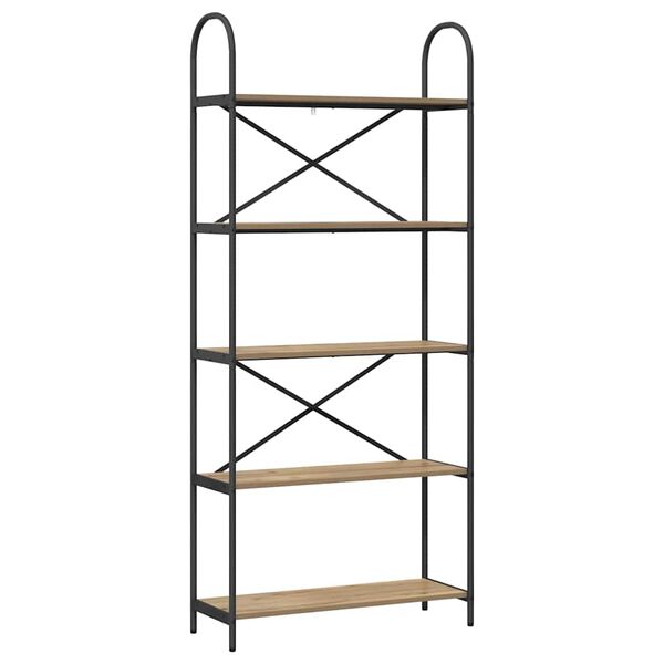 vidaXL Bokhylle Artisan Eik 80 x 30 x 183 cm Konstruert tre