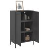 vidaXL Highboard svart 68x39x113 cm stål