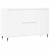 vidaXL Skjenk hvit 101,5x35x70 cm konstruert tre