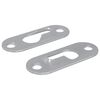 vidaXL Hullsikring 2 stk. s&oslash;lv 45 x 16 x 3.5 mm Jern
