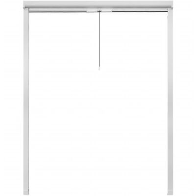 vidaXL Nedrullbar insektskjerm for vinduer hvit 140 x 170 cm