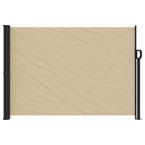 vidaXL Uttrekkbar sidemarkise beige 140x300 cm