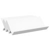 vidaXL Magasinreol med hylle Hvit 90 x 53 x 28,5 cm Konstruert tre