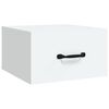 vidaXL Veggmonterte nattbord 2 stk hvit 35x35x20 cm