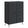 vidaXL Serviesskap Svart 66 x 34,5 x 90 cm Konstruert tre