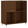 vidaXL Hifi-benk brun eik 84,5x38x89 cm konstruert tre