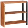 vidaXL Bokhylle Brun 80 x 30 x 75 cm Solid akasietre
