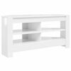 vidaXL Hj&oslash;rneTV-skap 102 x 40,5 x 45 cm H&oslash;yglanset Hvit Konstruert tre