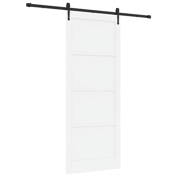 vidaXL Skyved&oslash;r ORKDAL Hvit 93 x 232 cm Massiv furu
