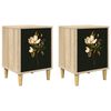 vidaXL Nattbordskap BREMEN 2 stk. Sonoma eik 36 x 33 x 50 cm