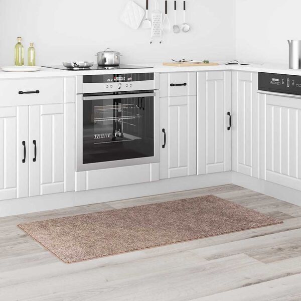 vidaXL Anti-sklisikker Shaggy Teppe Brun 80 x 150 cm PP