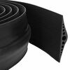 vidaXL Garasje gulvforsegling Svart 155 x 28 mm 1 m EPDM-gummi
