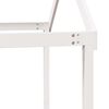 vidaXL Høyseng med tak hvit 90x190 cm heltre furu