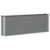 vidaXL H&oslash;ybed 2 stk. Svart 200 x 30 x 72 cm WPC og Aluminium