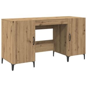 vidaXL Skrivebord Artisan eik 140 x 50 x 75 cm Konstruert tre