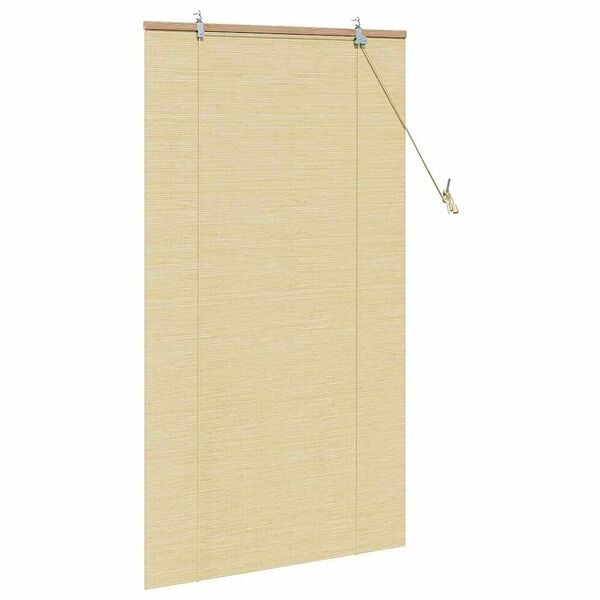 vidaXL Rullegardin med gardiner Natur 90 x 160 cm Bambus