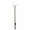 vidaXL Pullertlampe med stikkontakt 120 cm rustfritt st&aring;l IP44