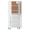 vidaXL Highboard hvit 69,5x34x180 cm konstruert tre